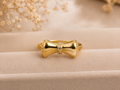 10K Gold Fine Bow Ring – Size 7